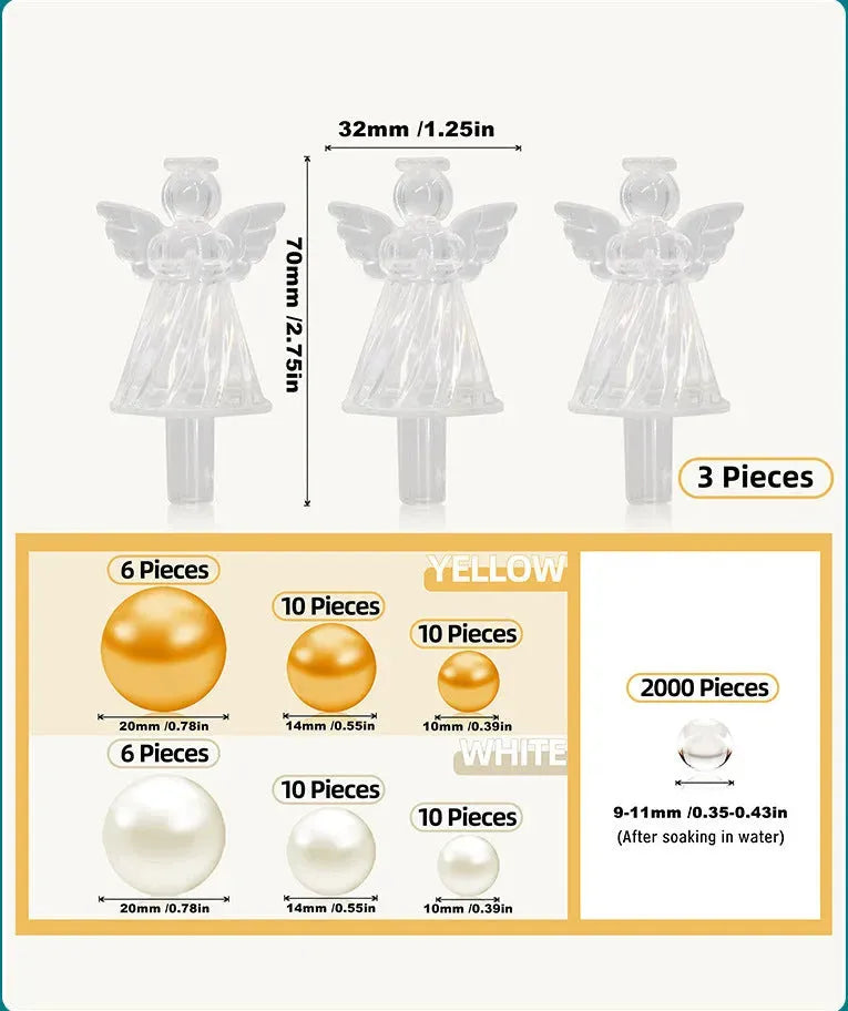 Christmas Vase Snowflake Angel Filler - Bellarte Enchanté Christmas Vase Snowflake Angel Filler